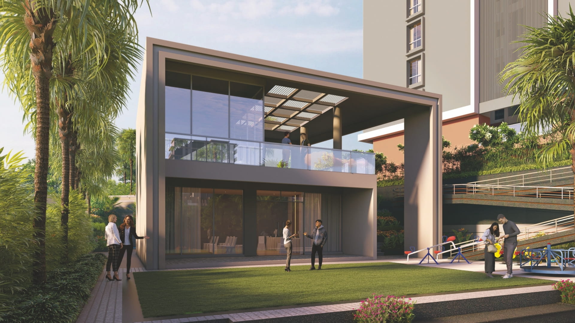 Mangalam Starview Modern Clubhouse Exterior