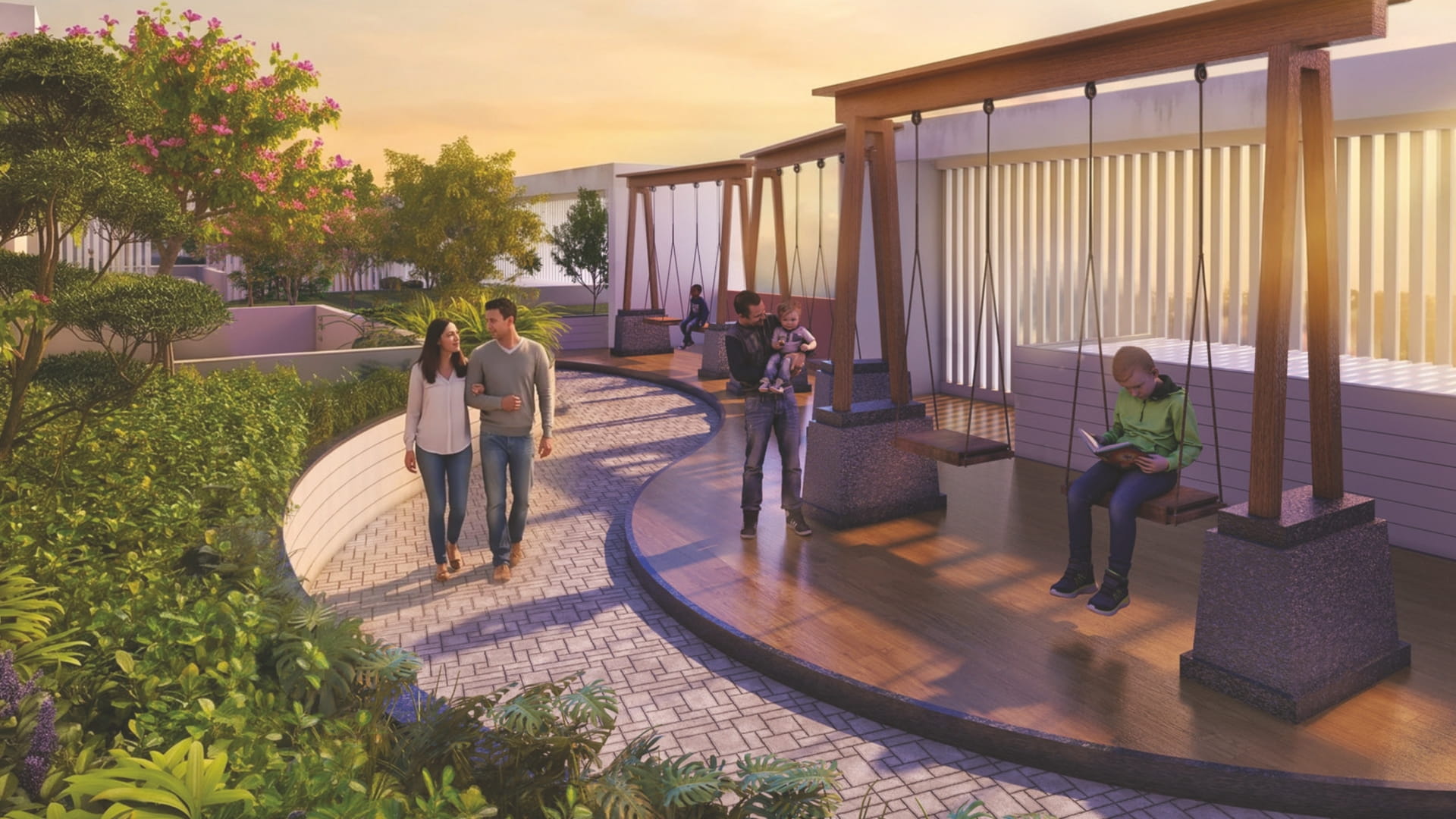 Mangalam Starview Shaded Pergola Seating Area