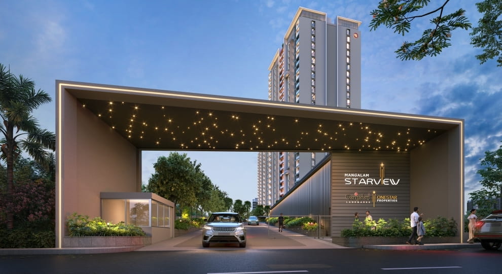 Mangalam Starview Luxury Entrance Gate Kiwale Pune